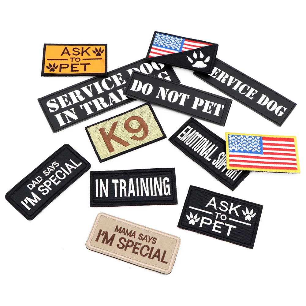 12 Pieces Tactical Patch Bundle Personalized Patches For Dogs