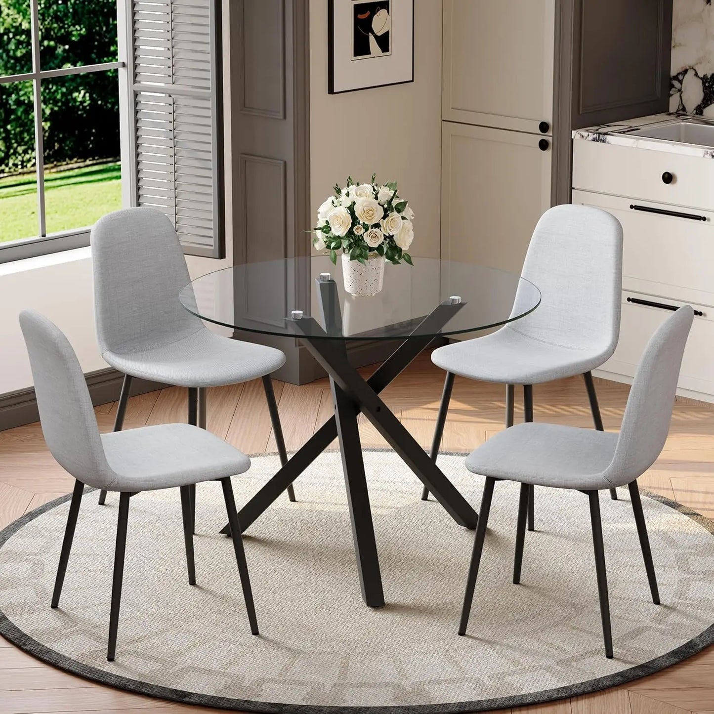 Round Dining Table Set