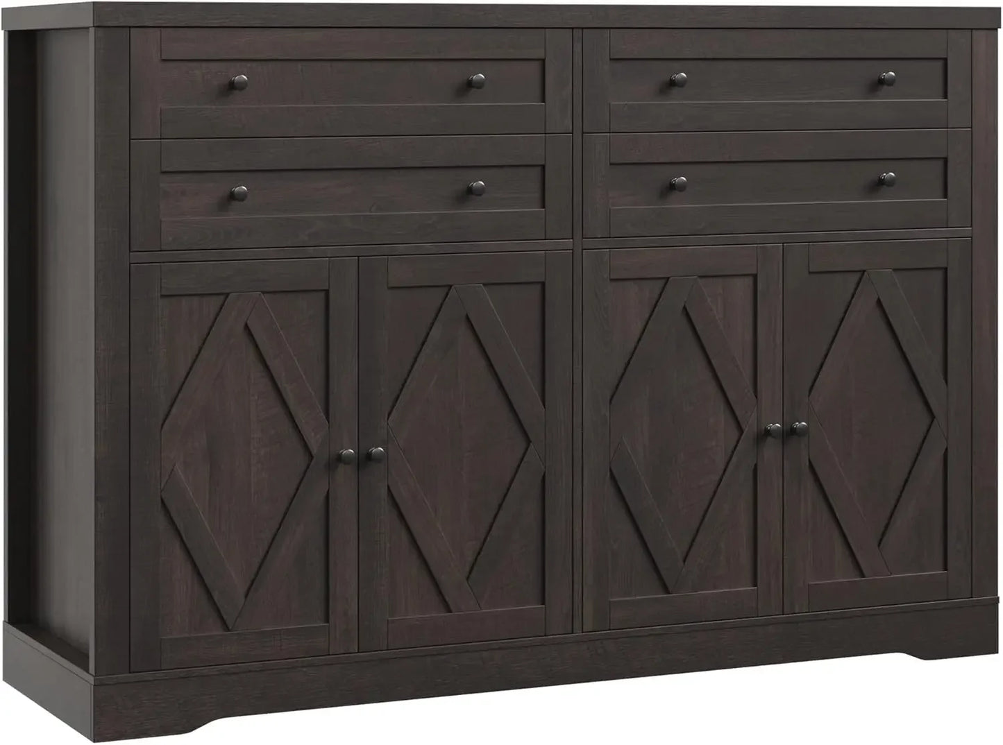 Modern Farmhouse Coffee Buffet Bar with Storage