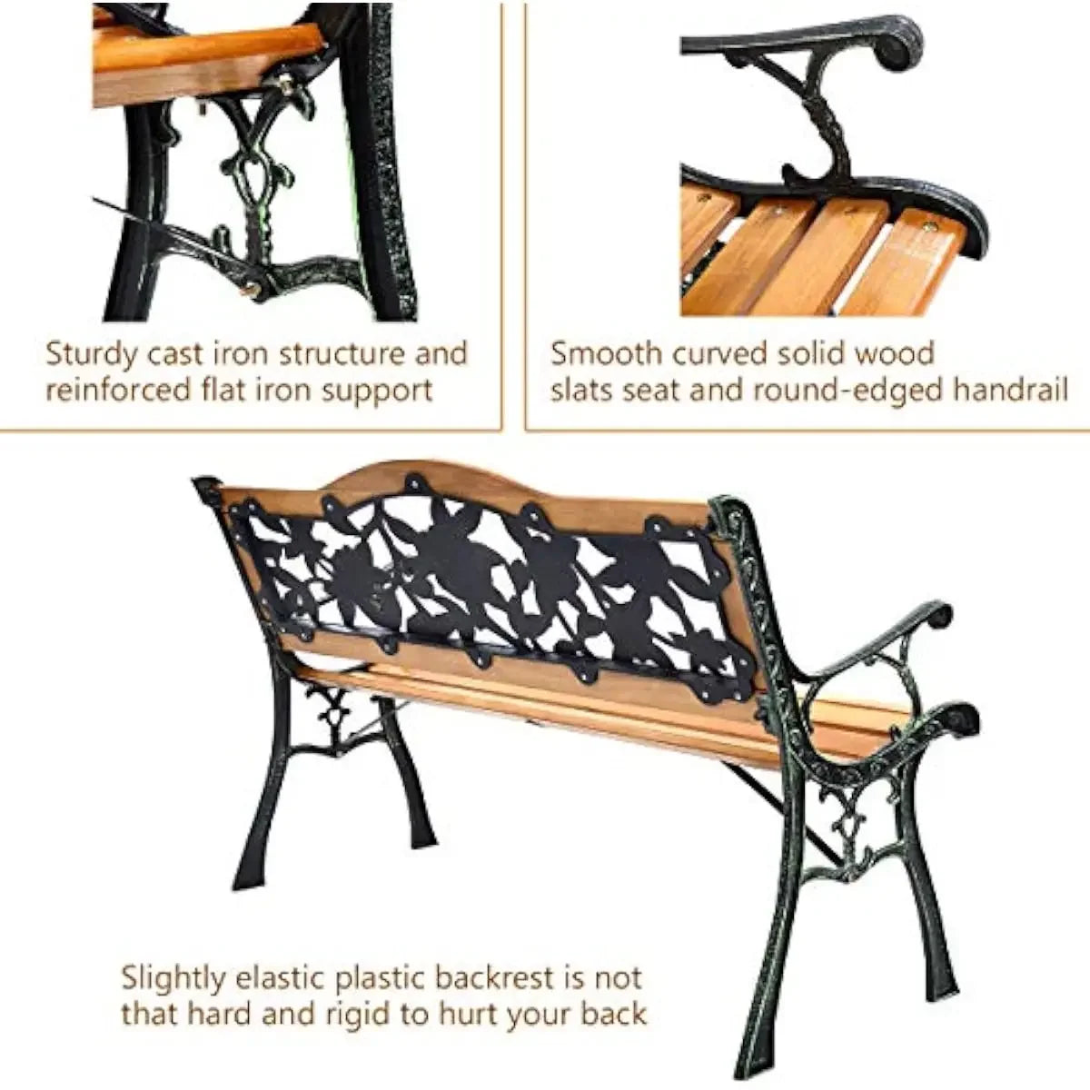 Sturdy Seating Solution Floral Backrest Design