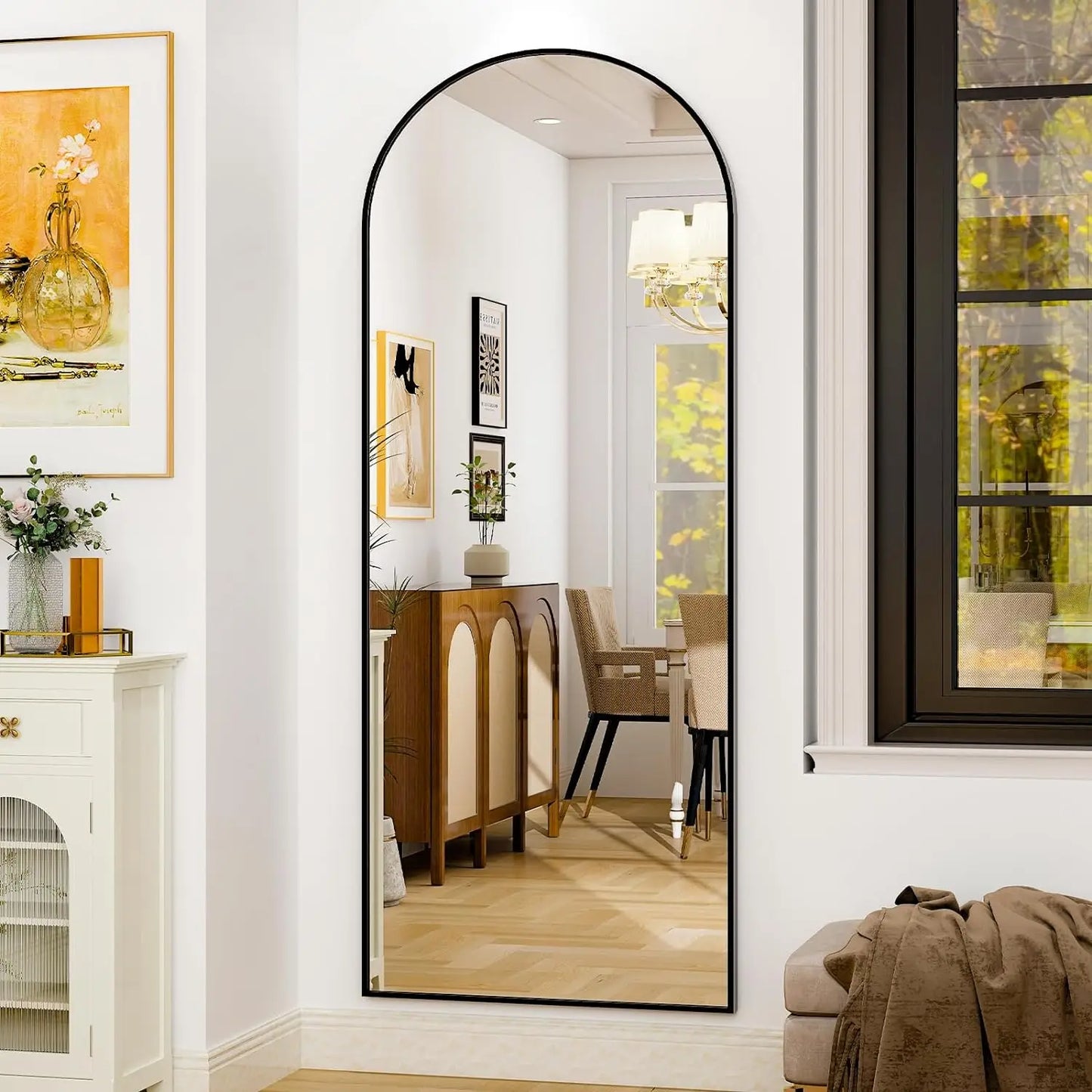 Full Length Mirror - Aluminum Alloy Frame Full Body Mirror