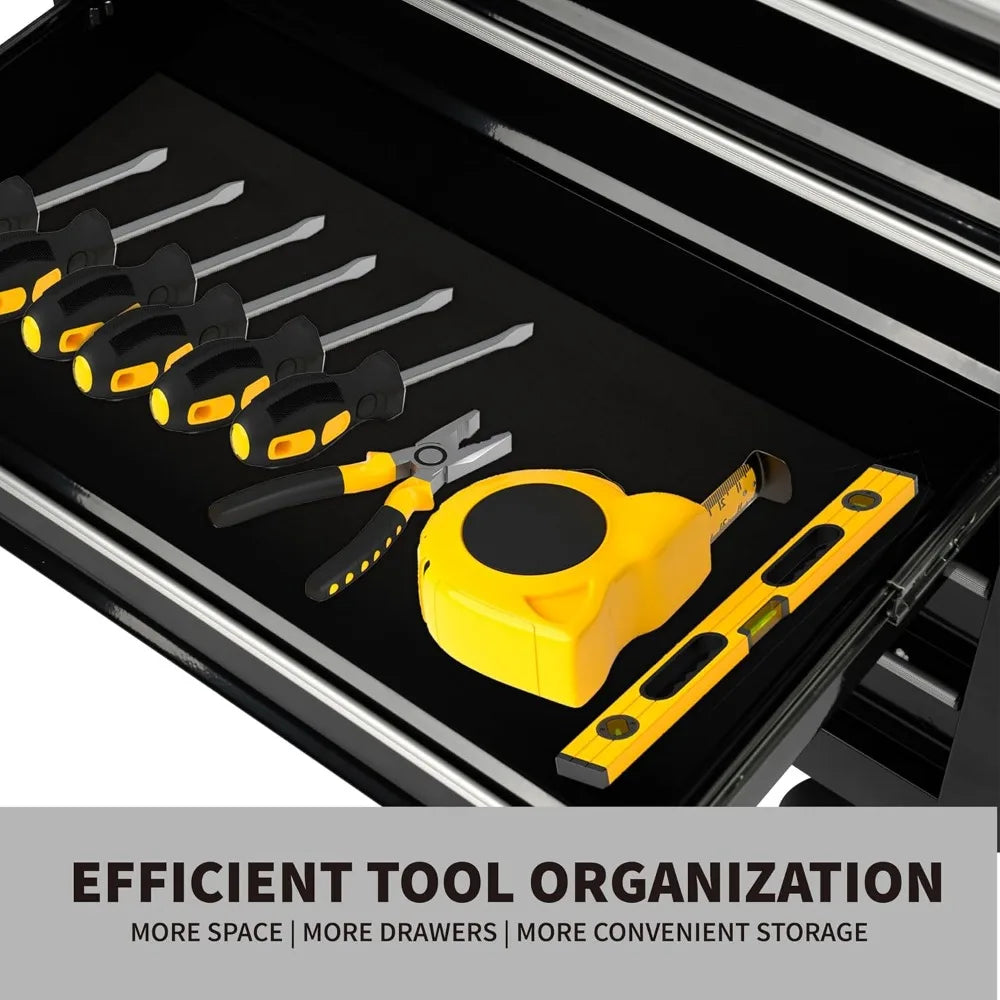 Heavy-Duty Rolling Tool Chest Cabinet Lock Mobile Cart