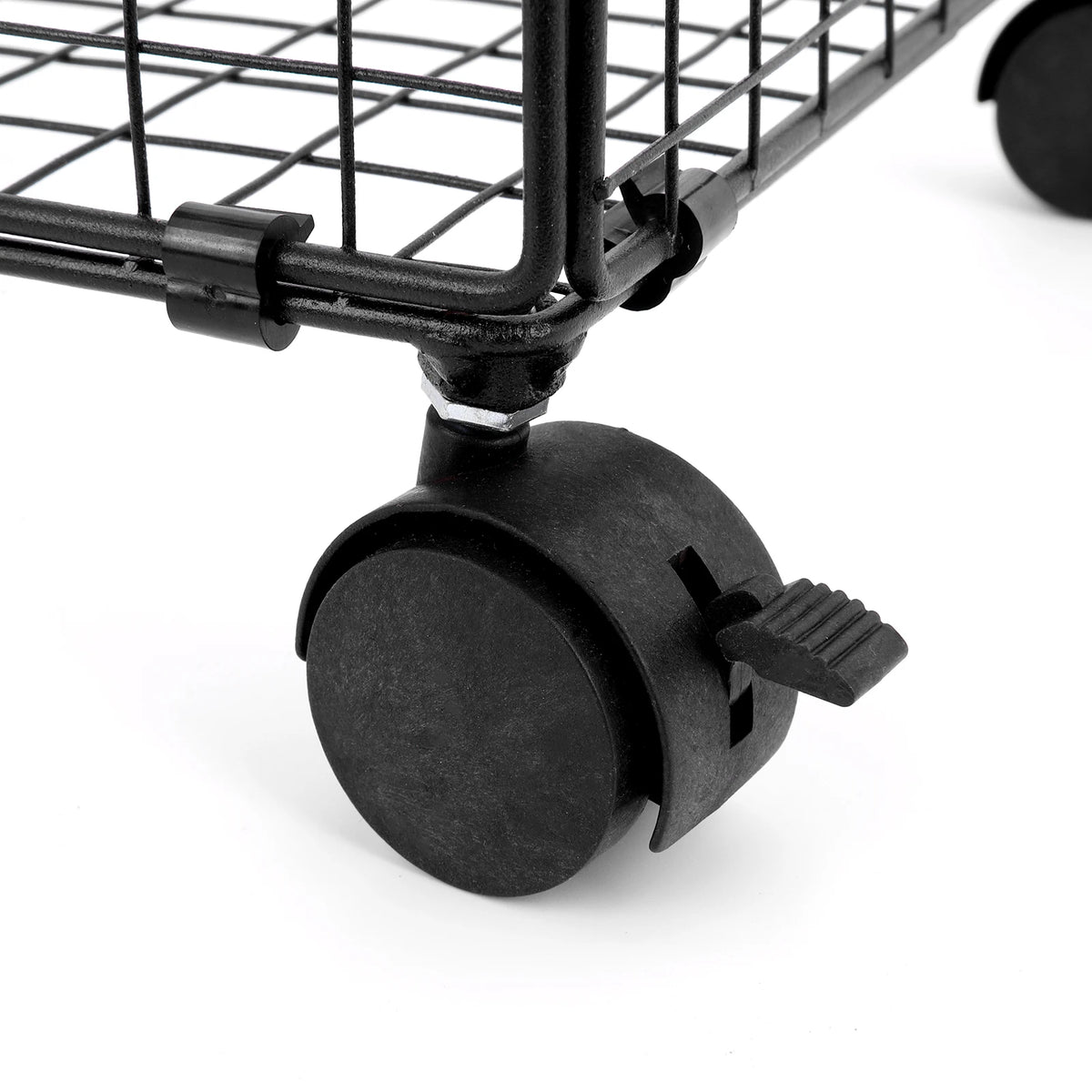 Laundry Basket Hamper with Wire Storage Utility Trolley