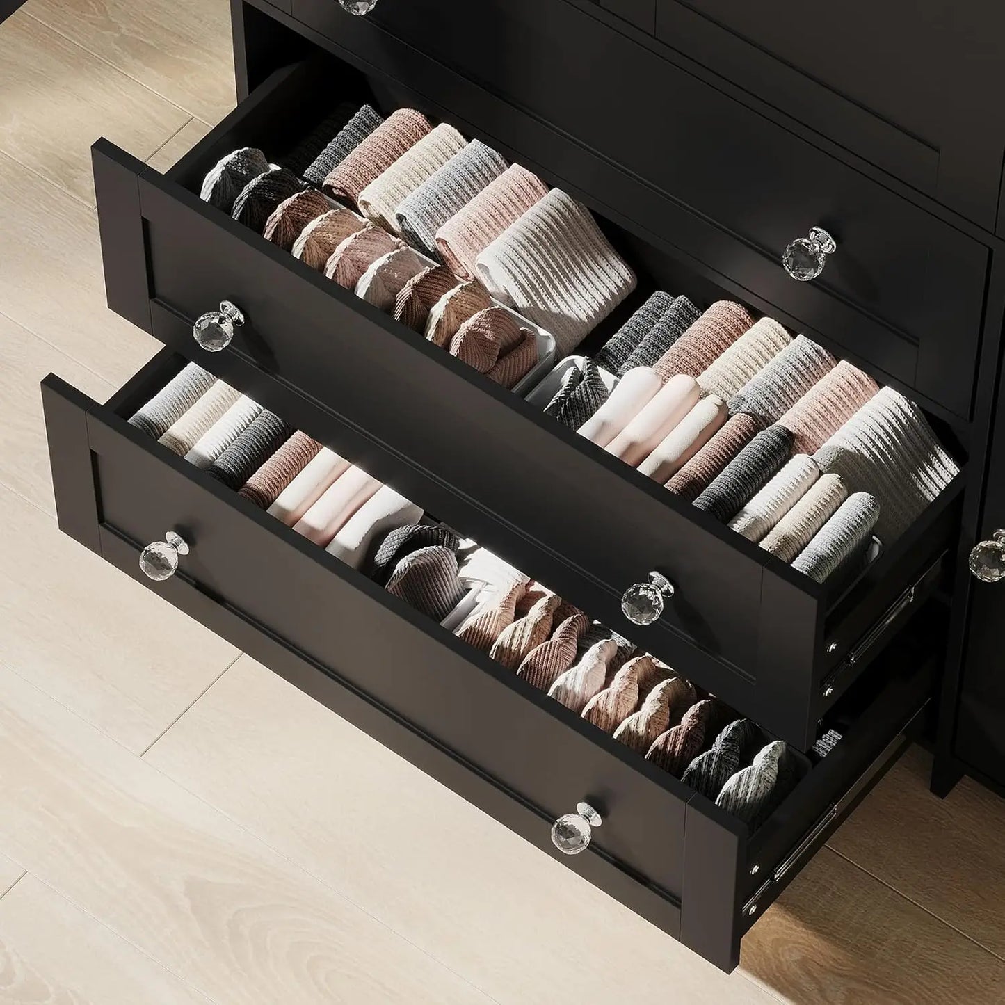 Armoire Wardrobe Closet Storage Cabinet with Hanging Rod