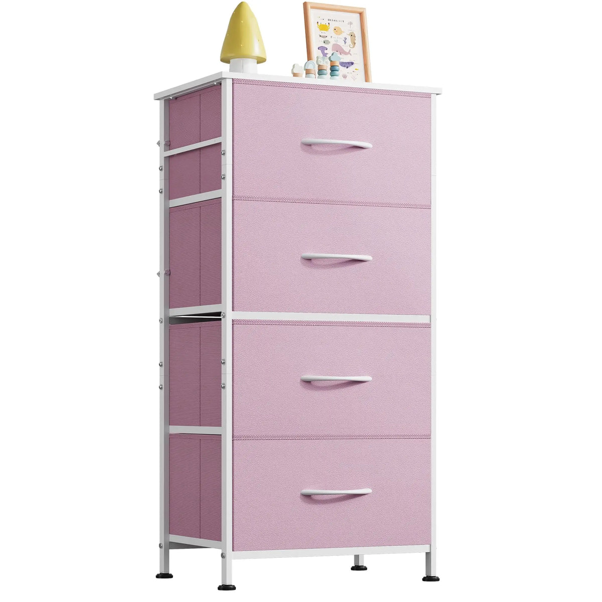 Vintage Fur Dresser with Storage Tower