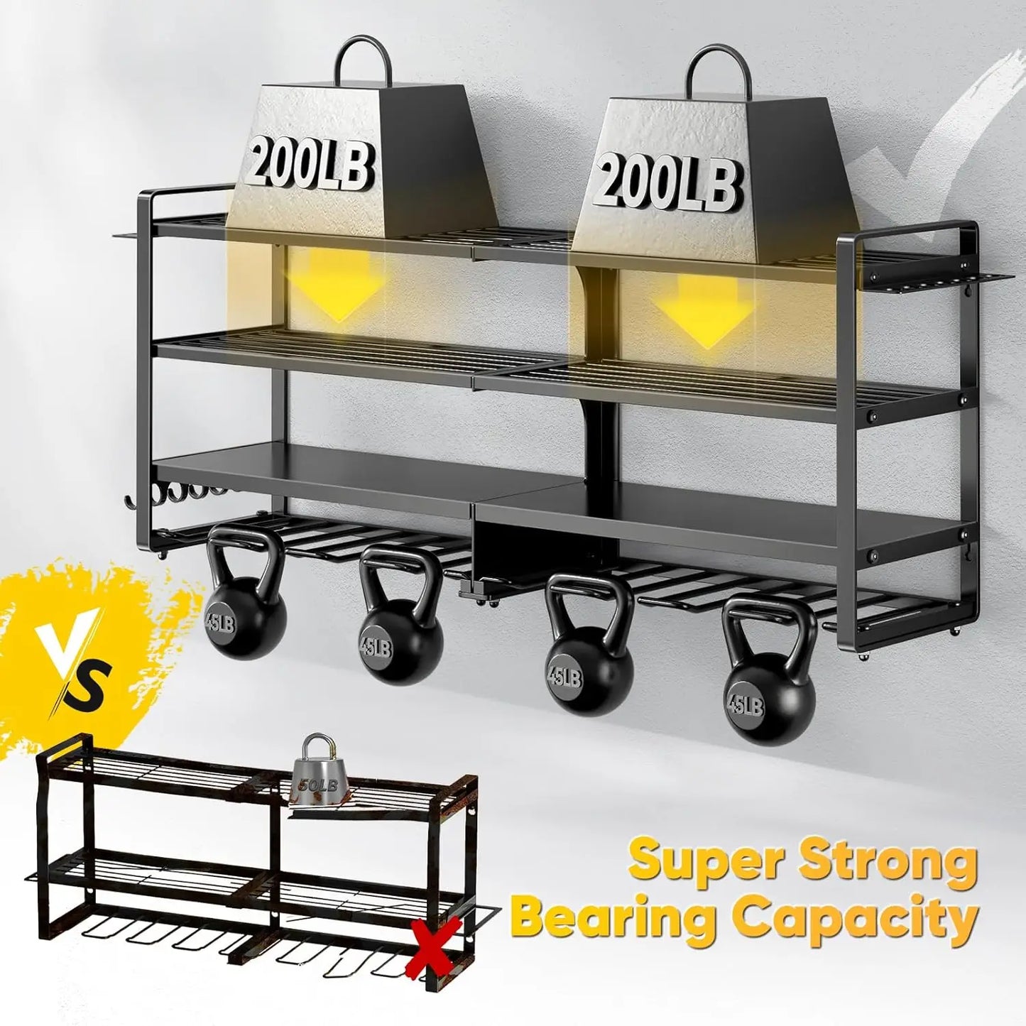 Heavy Duty Power Tool Organizer Wall Mount