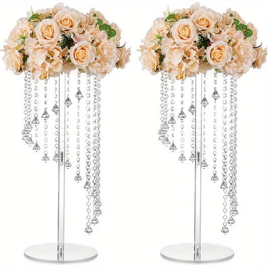 Tall Acrylic Vase Flower Decoration