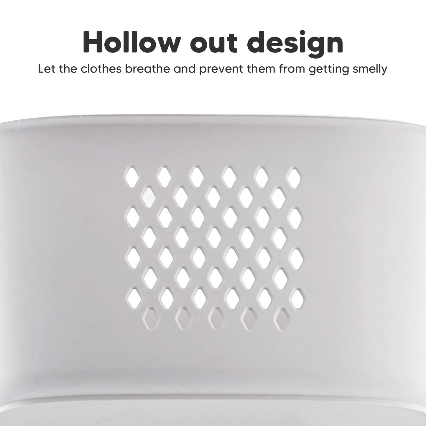 Multi-Layer Rolling Plastic Laundry Hamper with Wheels