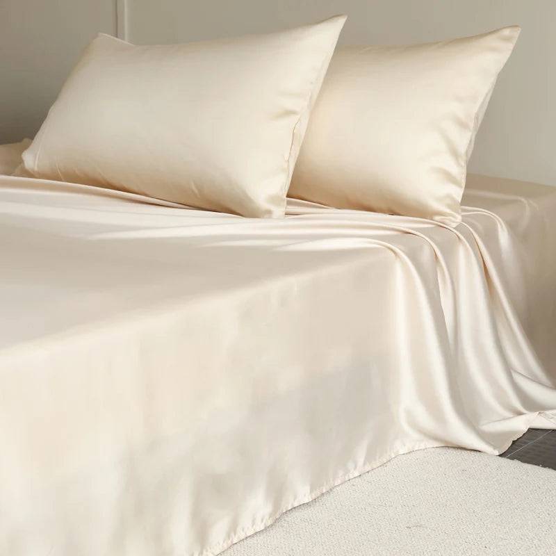 Silky Bedding Set Luxury Fitted Sheet