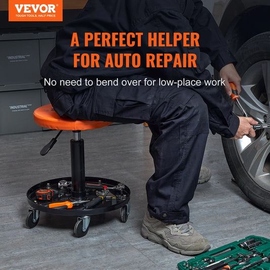 Mechanic Rolling Garage Pneumatic Creeper Stool