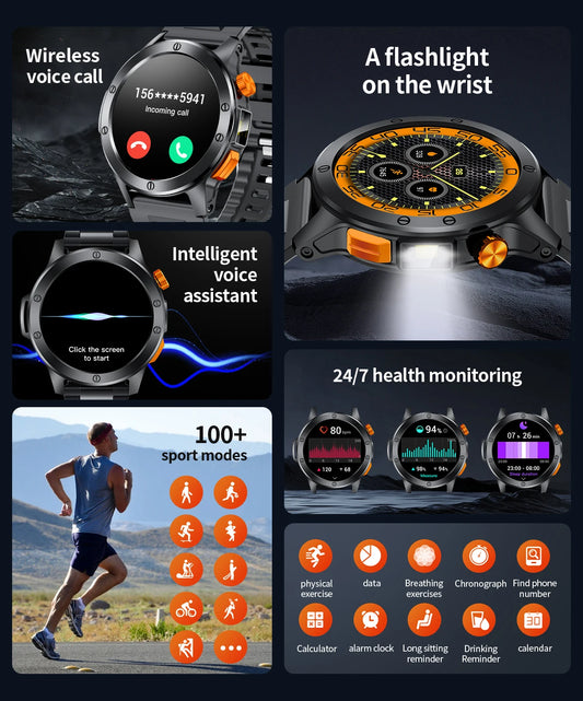 Military Sports Smartwatch for Men