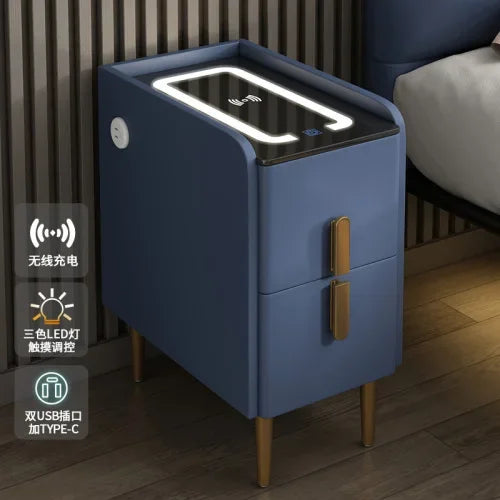 Modern Bedside Table Smart Dresser Created Luxury Vanity Desk