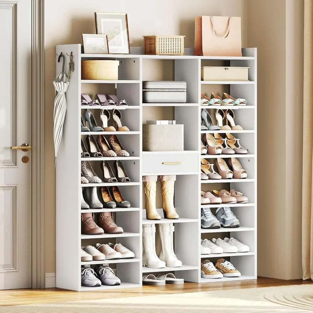 Shoe Rack - Wooden Shoe Storage Organizer