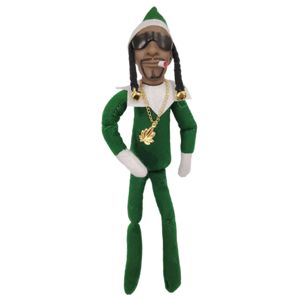 Christmas Elf Doll with Snoop on a Stoop Christmas Trees Decoration