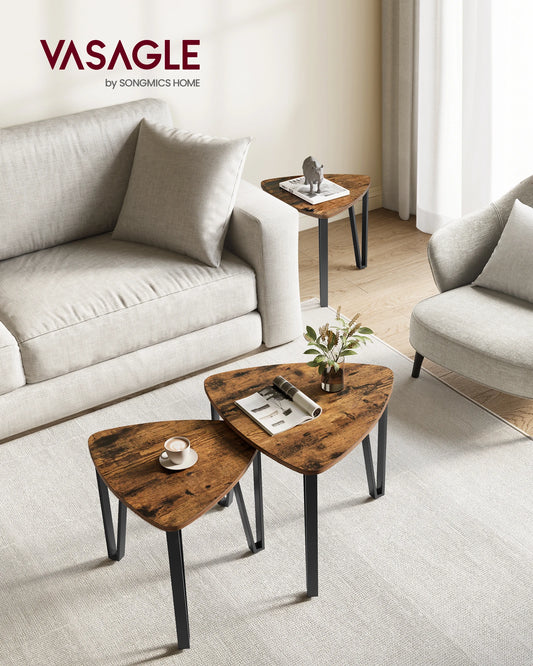 ndustrial Small Stacking Side Tables