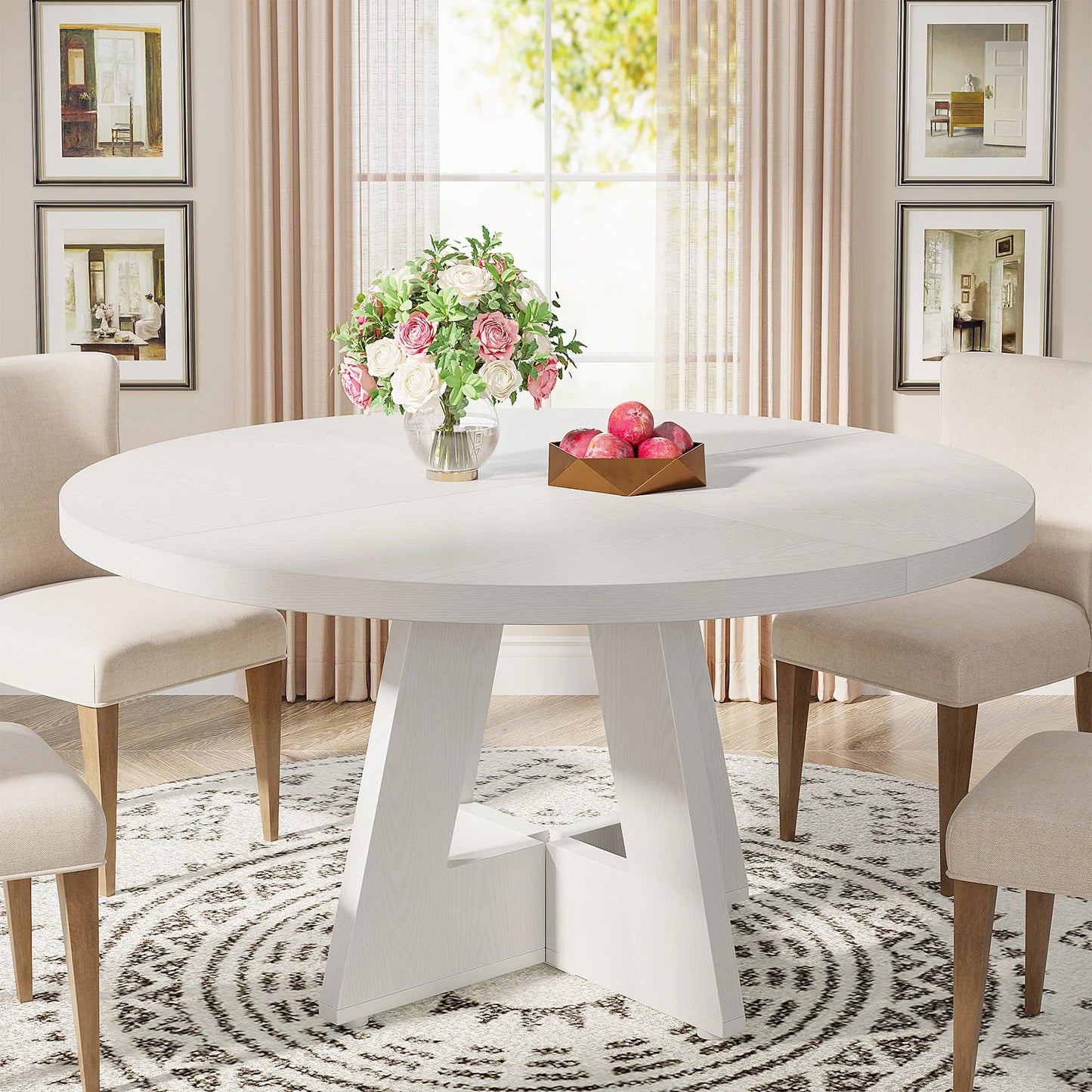 Small Dinner Tribesigns Round Dining Table