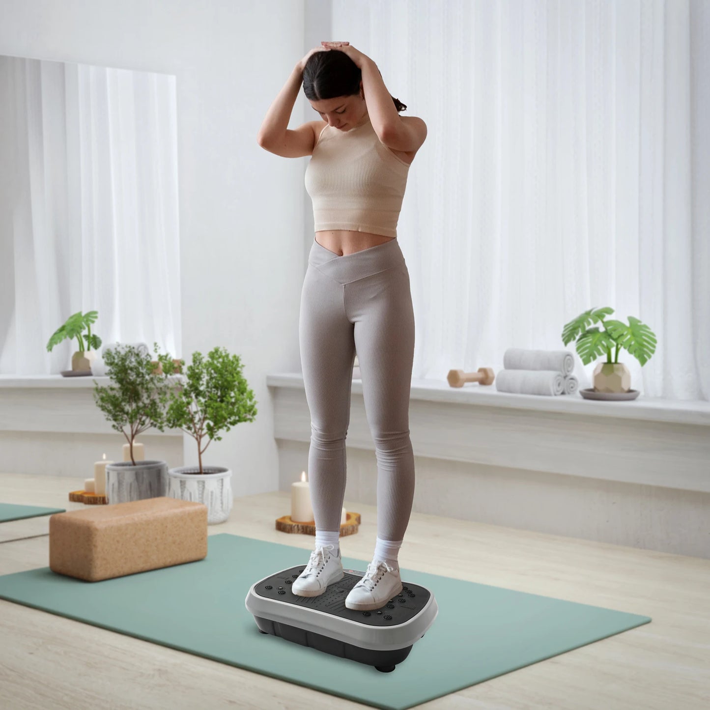 Fat Slinger Shaping Whole Body Workout Vibration Plate Portable Fitness Equipment