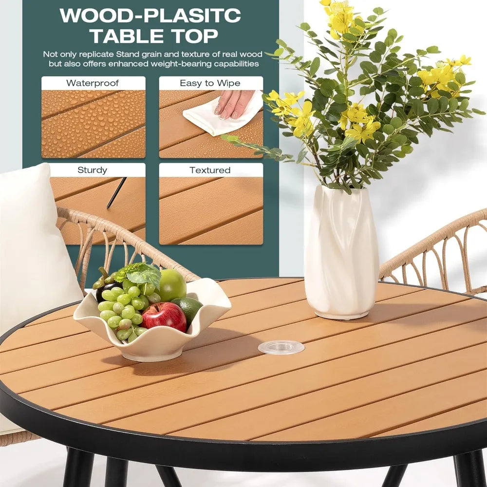 All-Weather PE Rattan Patio Furniture Set