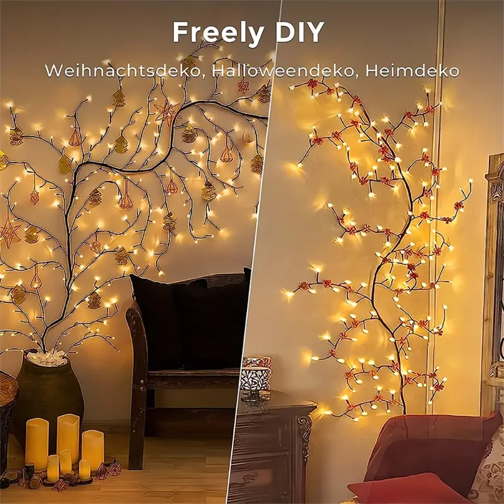 LED Solar Waterproof Garland Tree Branch and Vine Light