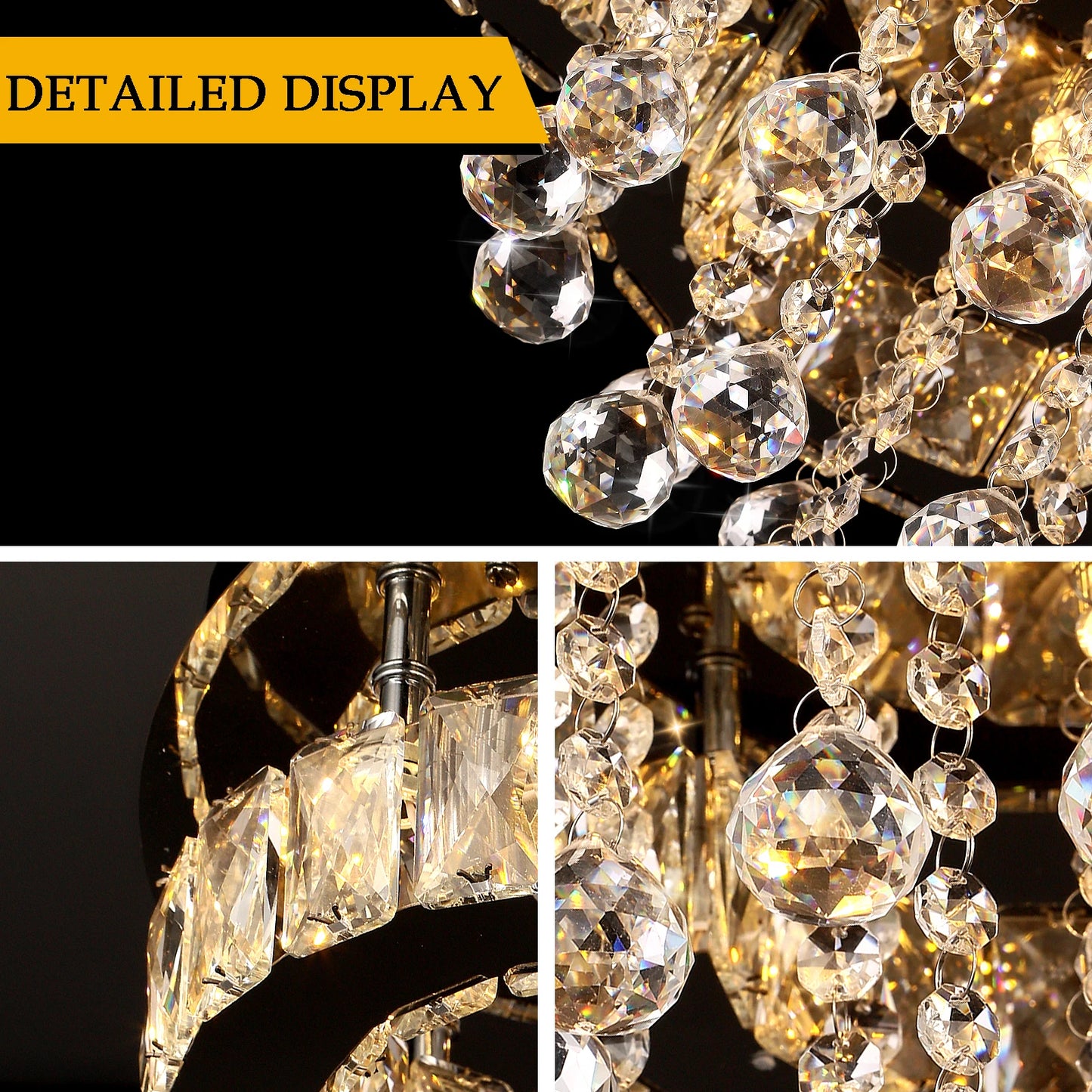 Crystal Chandelier Luxury Pendant Ceiling Lamp