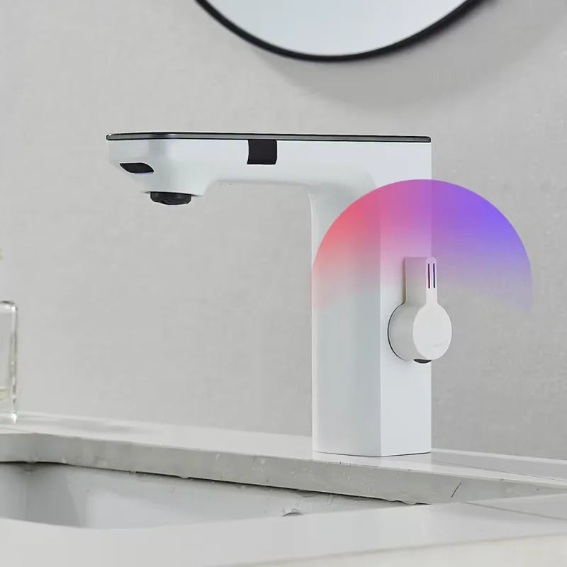 Basin Faucet Touch Sensor Digital LED Temperature