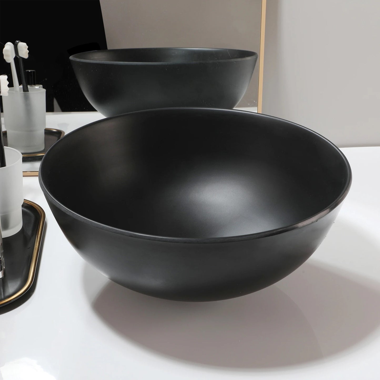 Bathroom Basin Sink Set with Faucet Pop Up Drain