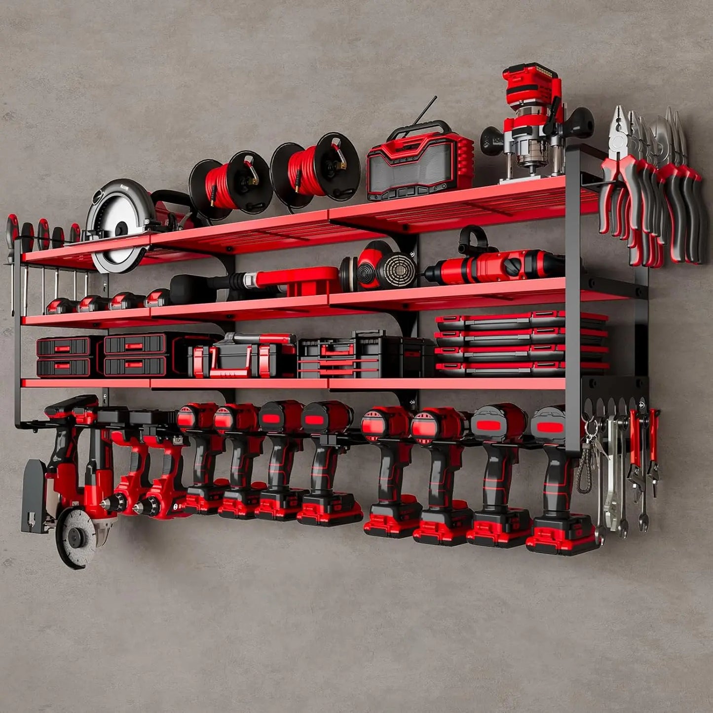 Heavy Duty Power Tool Organizer Wall Mount