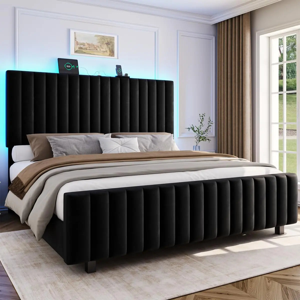 Upholstered Platform Bed Frame