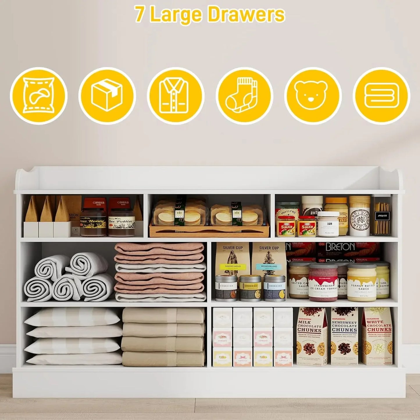 Dresser Cabinet with Changing Table for Nursery