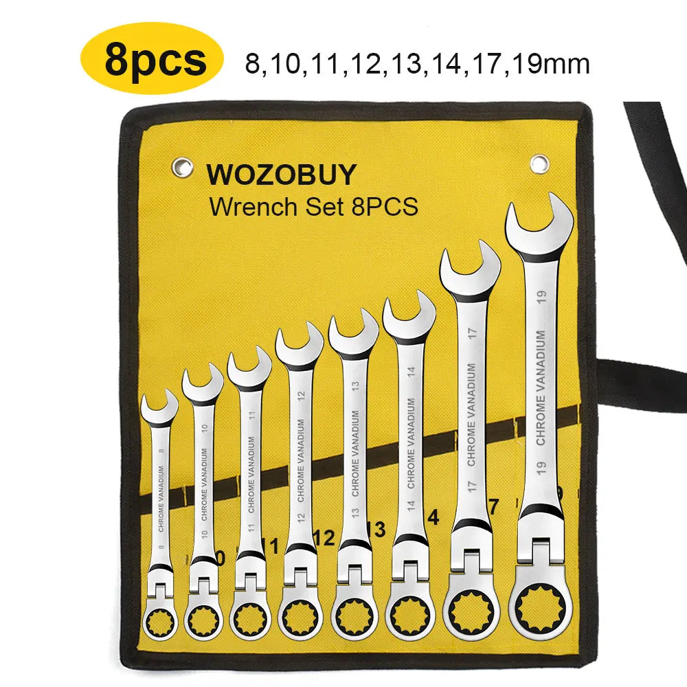 Durable Ratchet Wrench Set Metric Multi-Function Set
