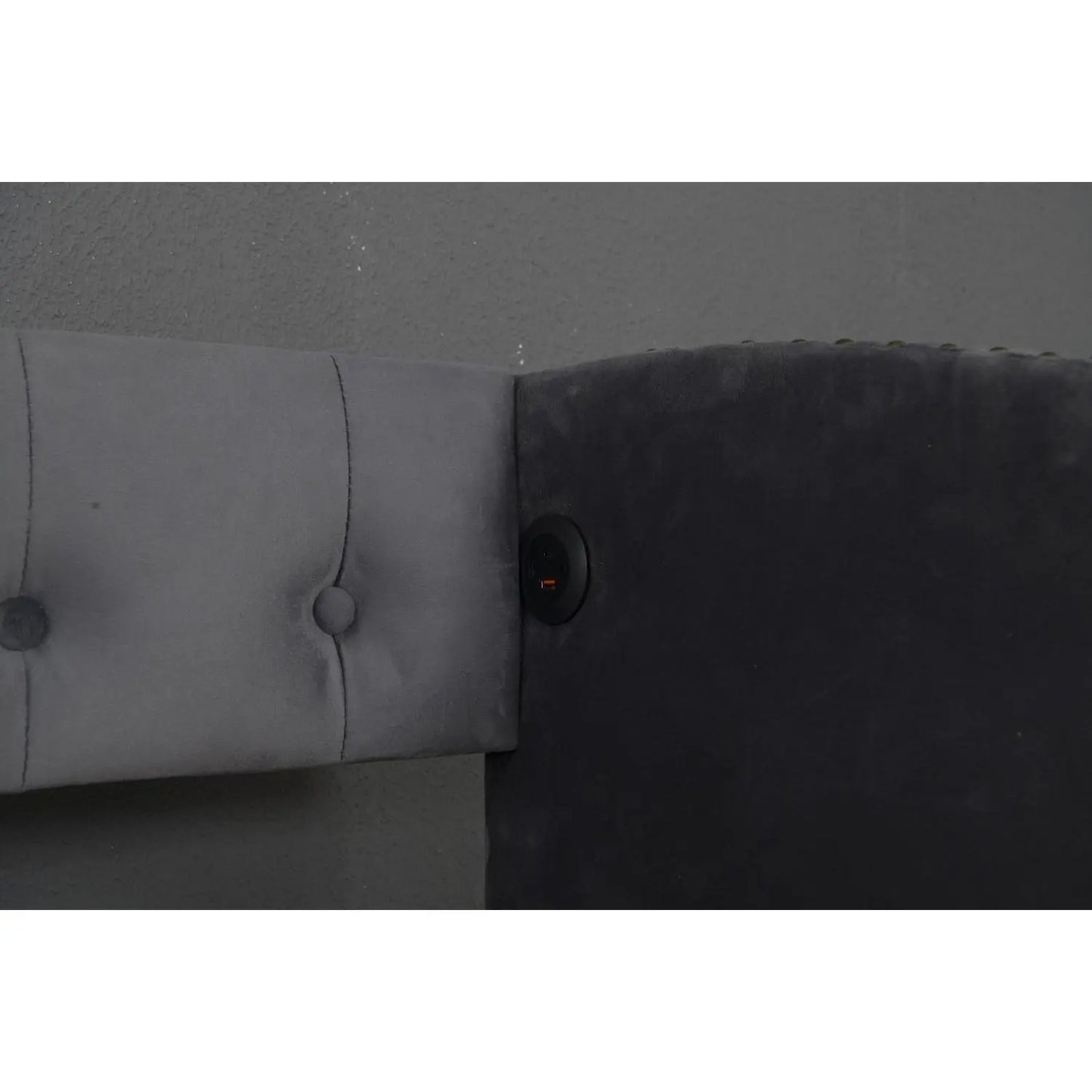 Grey Upholstered Twin Daybed with Storage Drawers