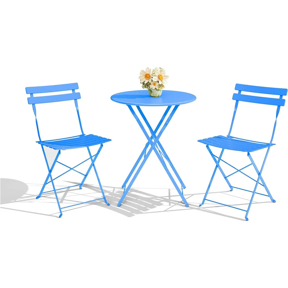 Folding Patio Chair Set With Table