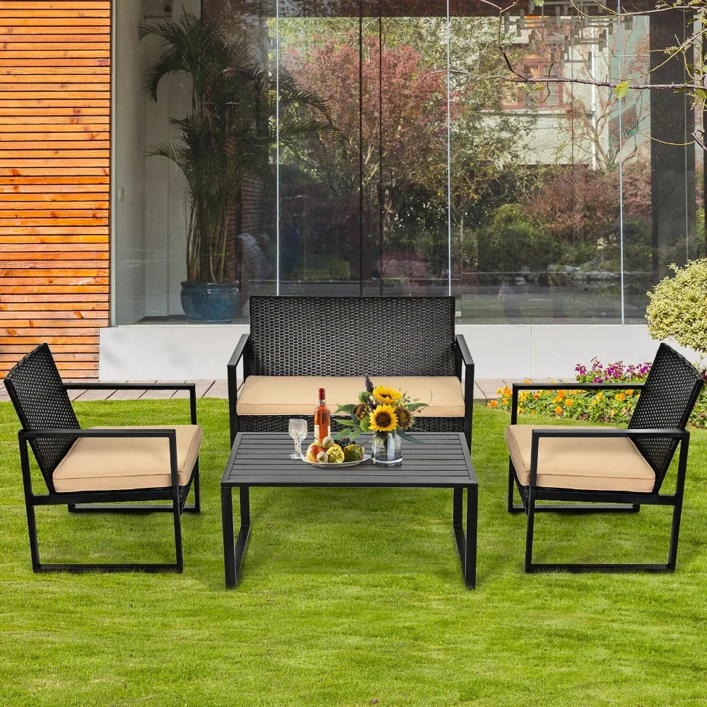 Patio Rattan Furniture Set