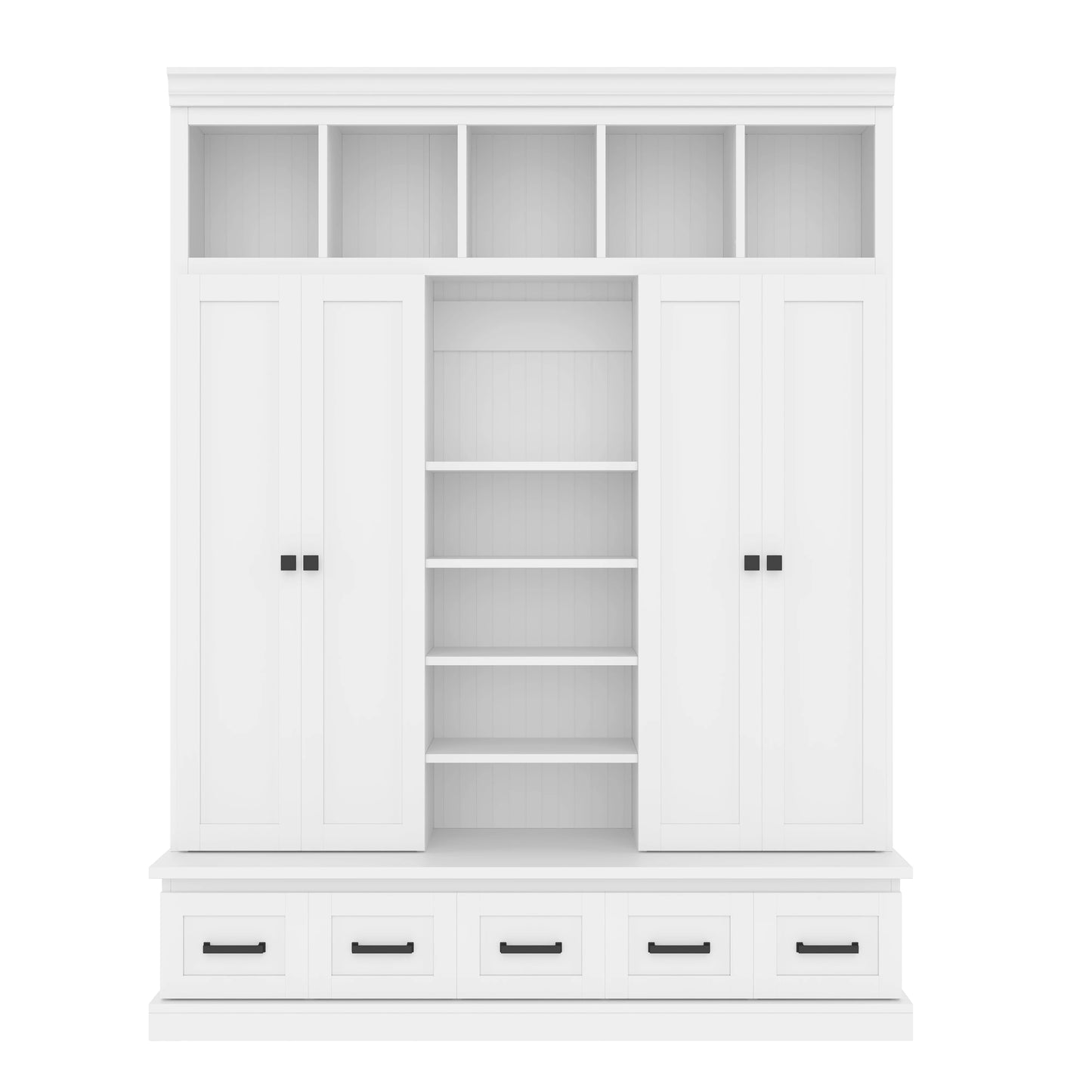 Hall Entryway Storage Organizer Cabinet with Bench