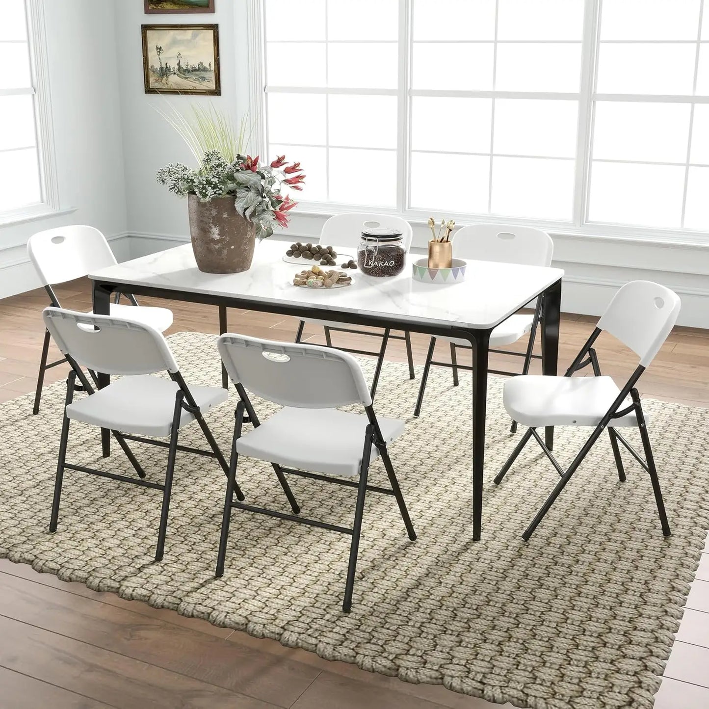 Heavy Duty Portable Plastic Folding Chair