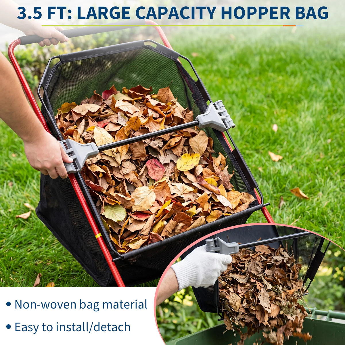 Push Lawn Leaf Sweeper