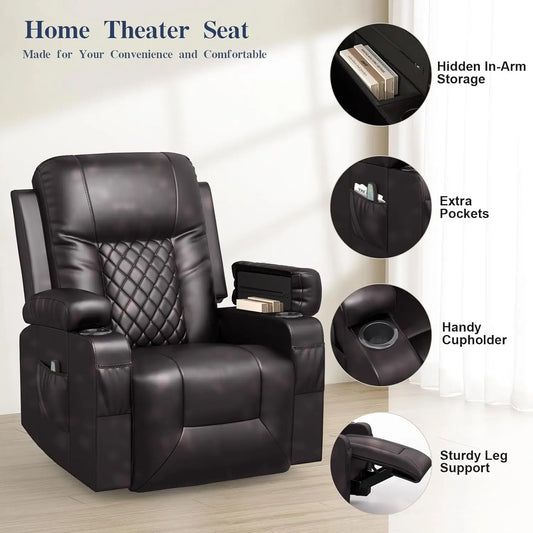 Heated Massage Recliner Chair