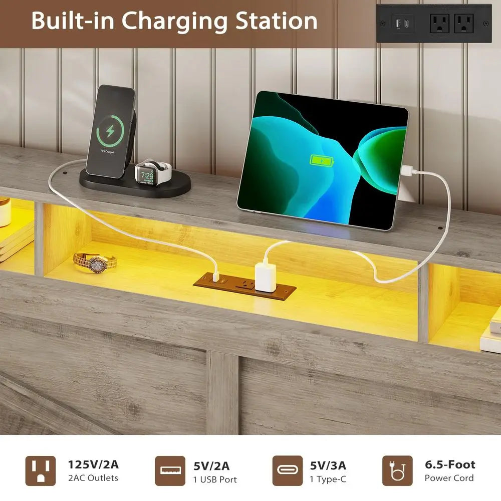 Farmhouse Twin with Pop Up Trundle with Charging Station