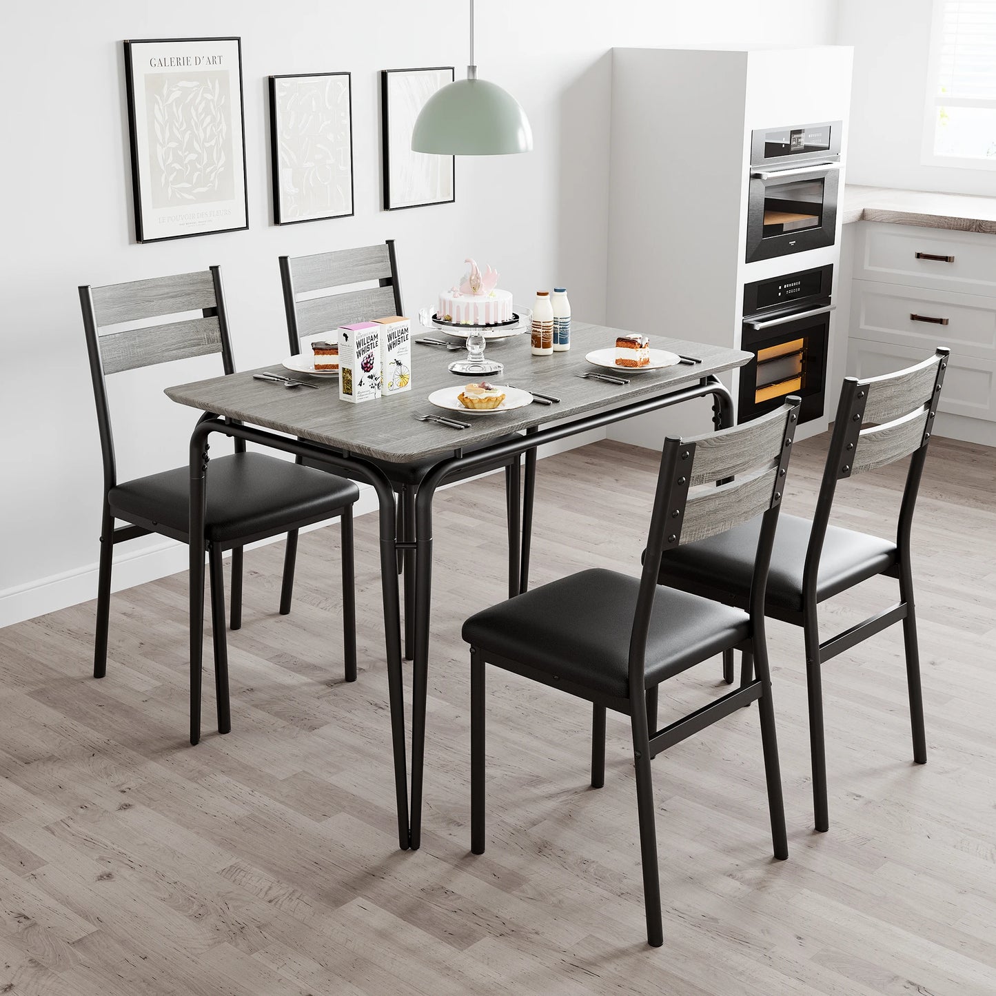 Dining Rectangular Table Set for 4