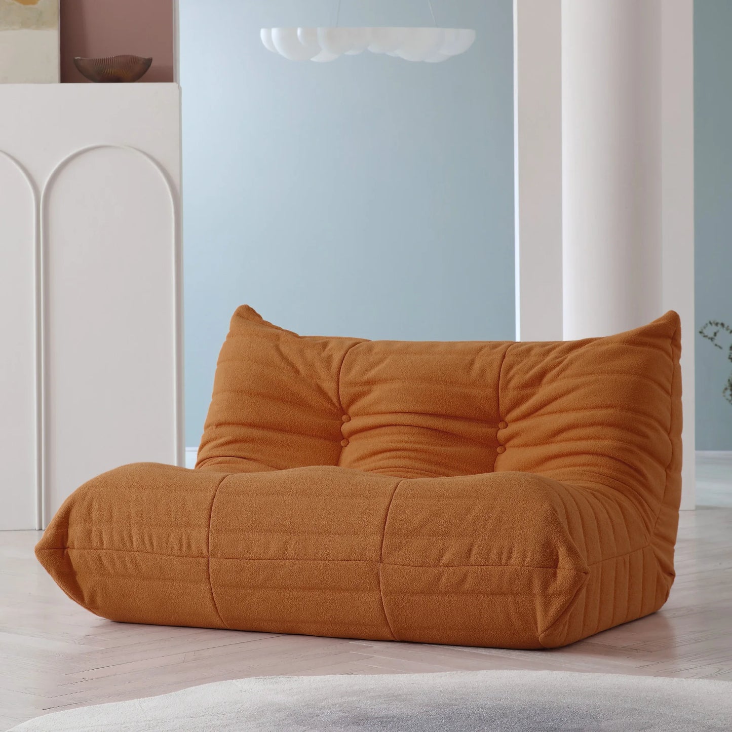 Teddy Fabric Bean Bag Comfy Lazy Floor Sofa