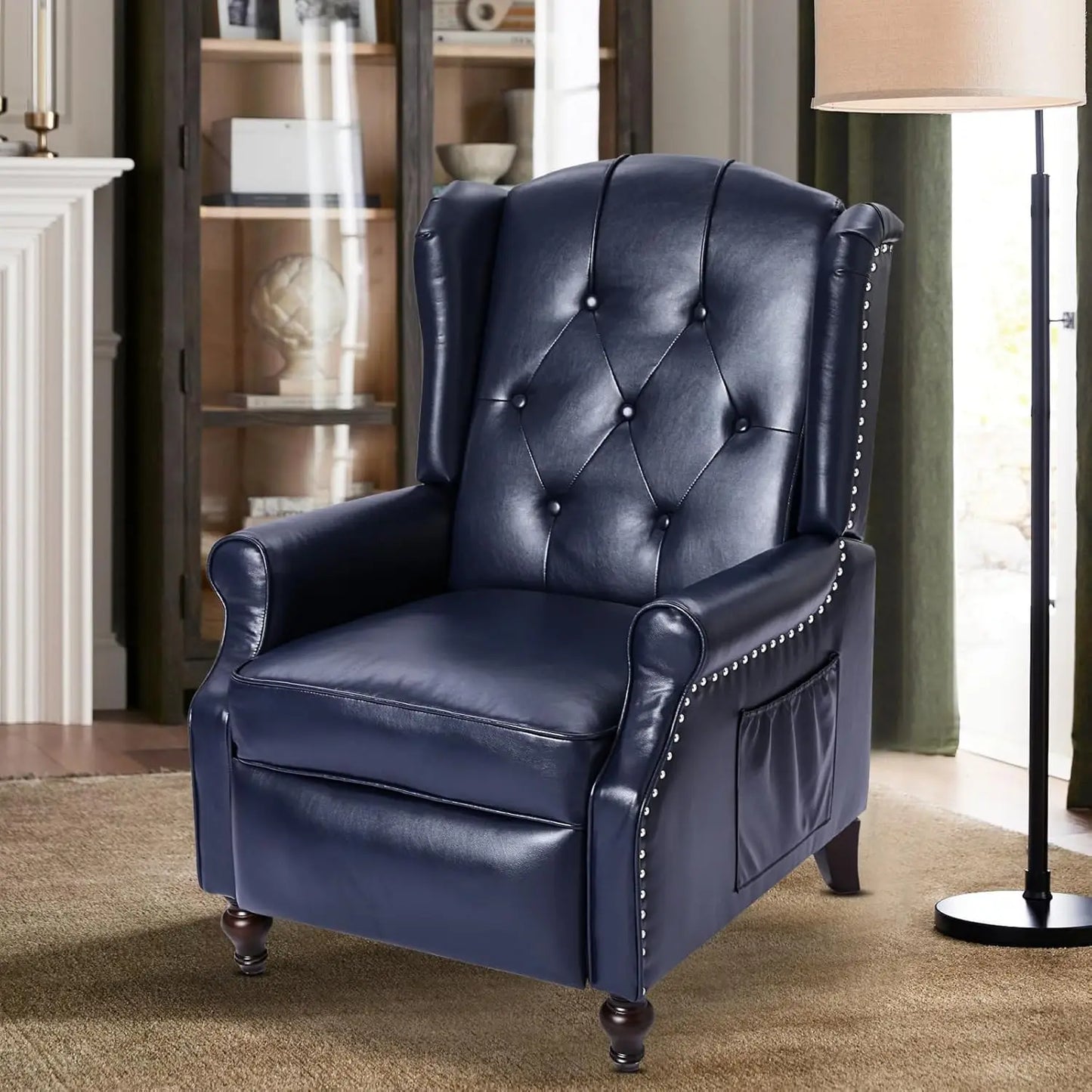 Massage Heat Wingback Recliner