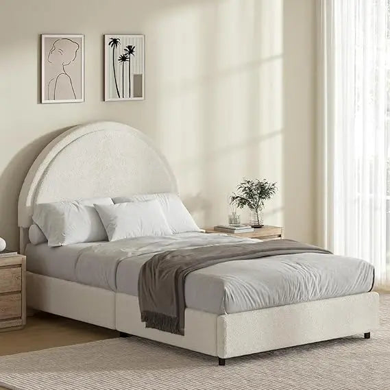 Twin Bed Frames with Round Headboard