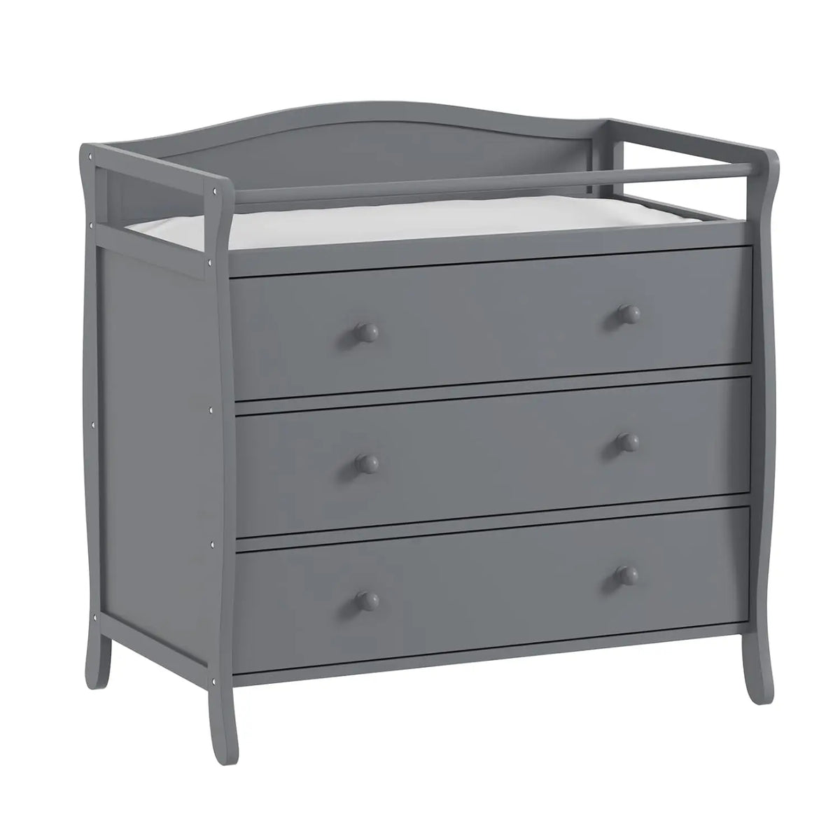 Baby Changing Table With Safety Belt & Rails Toddler Dresser