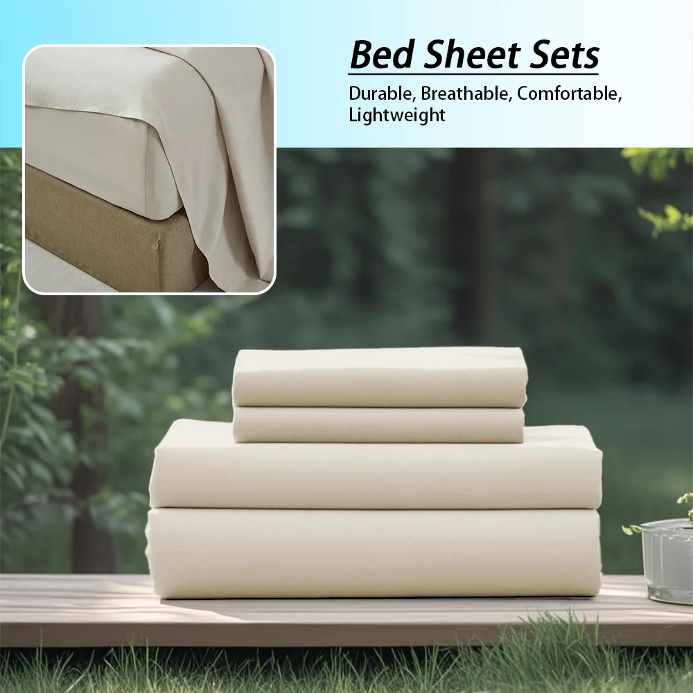 Fashionable Solid Color Soft Bedding Set, Suitable For All Seasons