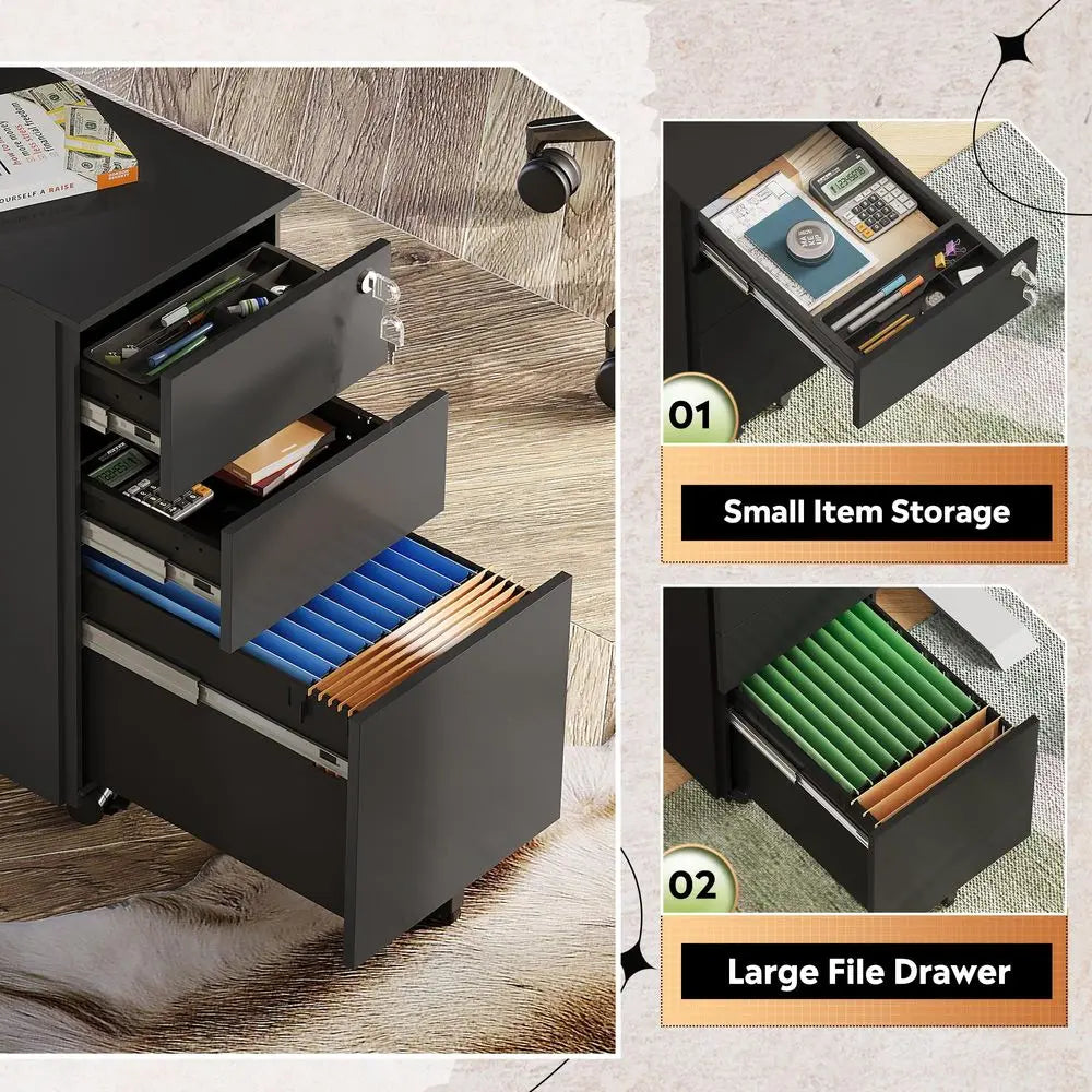 Under Desk Metal Filing Cabinet