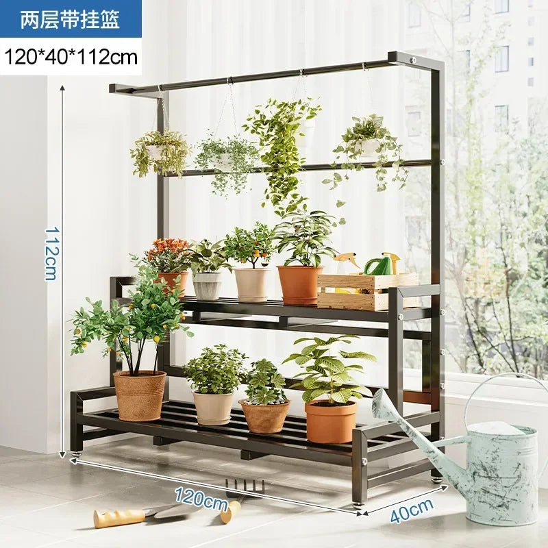 Universal Outdoor Metal Square Plant Rack