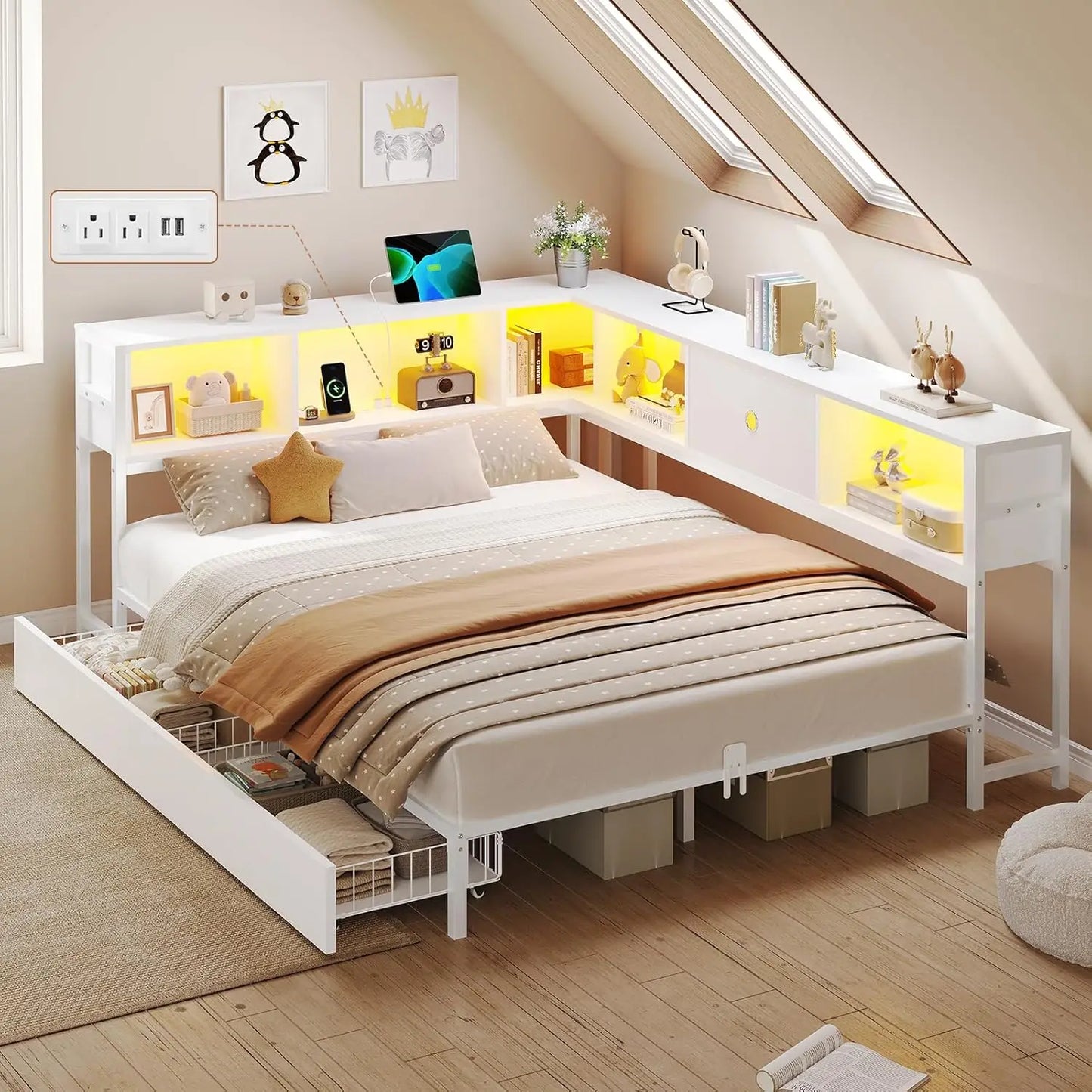 Corner Full Bed Frame
