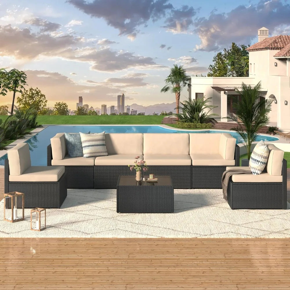 Outdoor Sectional Furniture Chair Set with Cushion