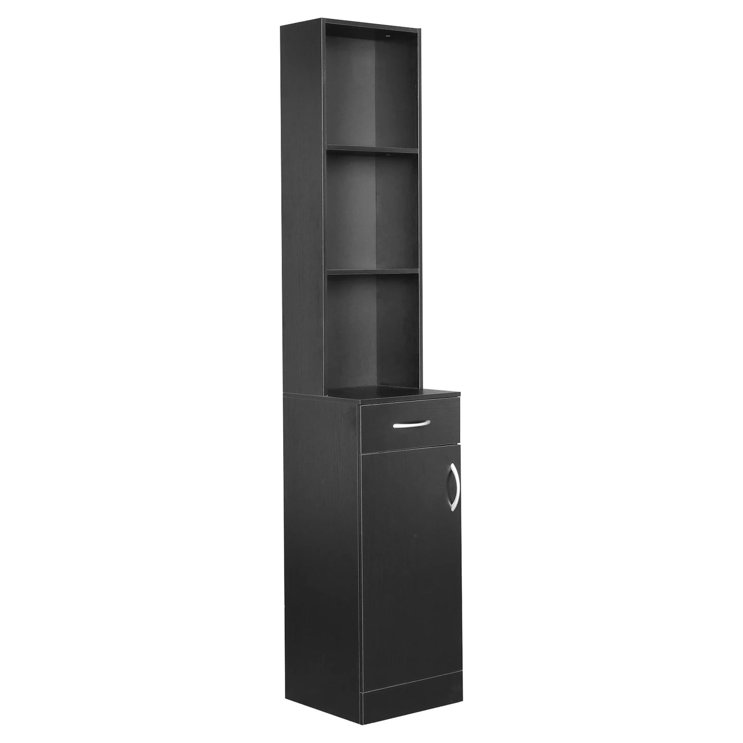 One Door, One Drawer and Three Compartments High Cabinet