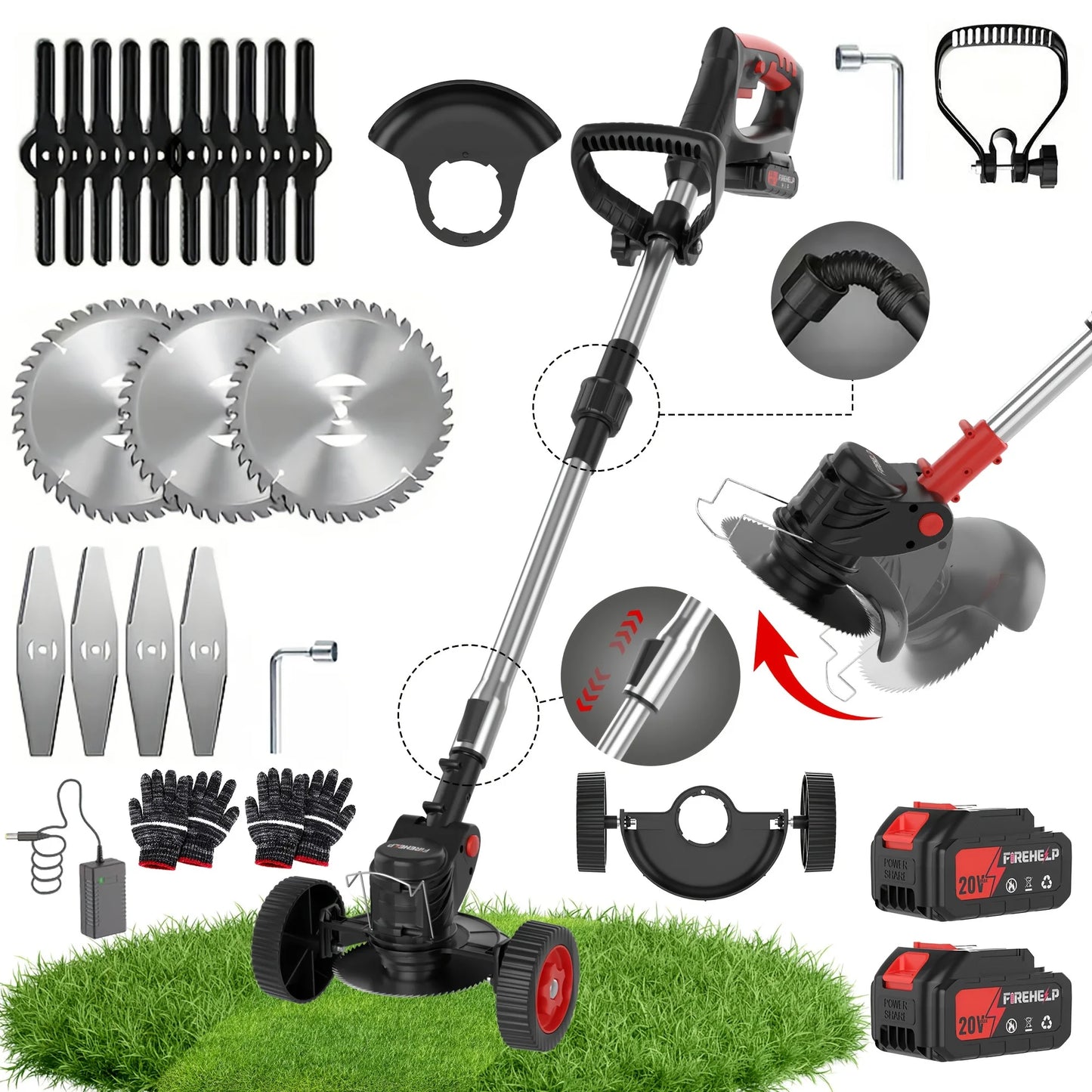 Cordless Weed Trimmer & Lawn Mower
